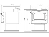 Krbová kamna Regency F2450 Medium SLEVA